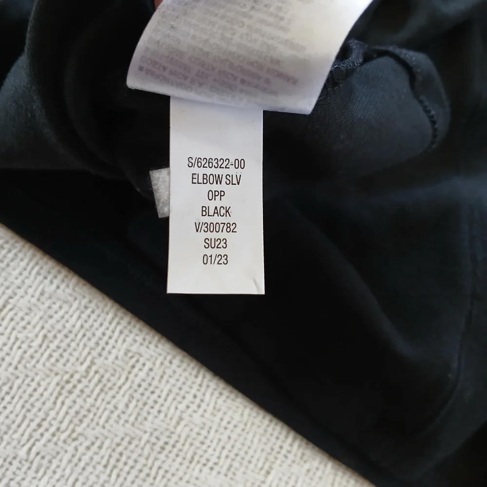 gap ♡ elbow sleeve black dress - Picture 7 of 8